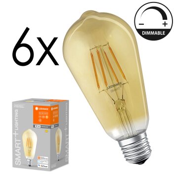 E27 LED 6 Watt Bianco caldo dimmerabile 680 Lumen