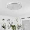 Mentque Plafoniera LED Bianco, 1-Luce