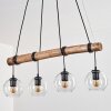 Koyoto Lampadario a sospensione, Lampada a sfera, Lampada a sospensione Écru, Nero, 4-Luci