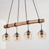 Koyoto Lampadario a sospensione, Lampada a sfera, Lampada a sospensione Écru, Nero, 4-Luci