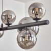 Chehalis Lampada a sfera, Lampada a sospensione Grigio fumo, 10-Luci