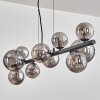 Chehalis Lampada a sfera, Lampada a sospensione Grigio fumo, 10-Luci