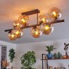 Gastor Plafoniera, Lampada a sfera Ambrato, 8-Luci