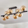 Gastor Plafoniera, Lampada a sfera Ambrato, 8-Luci