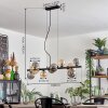 Chehalis Lampadario a sospensione, Lampada a sfera, Lampada a sospensione Ambrato, Grigio fumo, 10-Luci