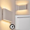 Gamas Lampada da parete per esterno, Illuminazione bagno, Lampade Up & Down, Applique Bianco, 1-Luce