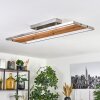 Terre Plafoniera, Faretto da soffitto LED Écru, Nichel opaco, 1-Luce