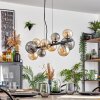 Chehalis Lampadario a sospensione, Lampada a sfera, Lampada a sospensione Ambrato, Grigio fumo, 10-Luci