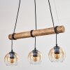 Koyoto Lampadario a sospensione, Lampada a sfera, Lampada a sospensione Écru, Nero, 3-Luci