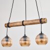 Koyoto Lampadario a sospensione, Lampada a sfera, Lampada a sospensione Écru, Nero, 3-Luci