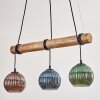 Koyoto Lampadario a sospensione, Lampada a sfera, Lampada a sospensione Écru, Nero, 3-Luci