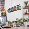 Koyoto Lampadario a sospensione, Lampada a sfera, Lampada a sospensione Blu, Verde, Ramato, 4-Luci