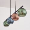 Koyoto Lampadario a sospensione, Lampada a sfera, Lampada a sospensione Blu, Verde, Ramato, 4-Luci