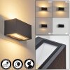 Brydebjerg Lampada da parete per esterno, Lampade Up & Down, Applique LED Nero, 1-Luce