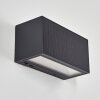 Brydebjerg Lampada da parete per esterno, Lampade Up & Down, Applique LED Nero, 1-Luce