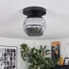 Ripoll Plafoniera, Lampada a sfera Grigio fumo, 1-Luce