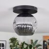 Ripoll Plafoniera, Lampada a sfera Grigio fumo, 1-Luce