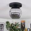 Ripoll Plafoniera, Lampada a sfera Grigio fumo, 1-Luce