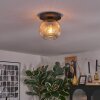 Ripoll Plafoniera, Lampada a sfera Ambrato, Chiaro, 1-Luce