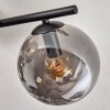 Gastor Plafoniera, Lampada a sfera Cromo, Grigio fumo, 4-Luci