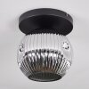 Ripoll Plafoniera, Lampada a sfera Cromo, Grigio fumo, 1-Luce