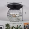 Ripoll Plafoniera, Lampada a sfera Grigio fumo, 1-Luce