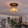 Ripoll Plafoniera, Lampada a sfera Grigio fumo, 1-Luce