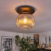 Ripoll Plafoniera, Lampada a sfera Grigio fumo, 1-Luce