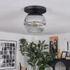 Ripoll Plafoniera, Lampada a sfera Grigio fumo, 1-Luce