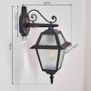 Fornelos Illuminazione esterna, Lampada da parete per esterno, Applique Nero, 1-Luce