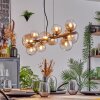 Chehalis Lampadario a sospensione, Lampada a sfera, Lampada a sospensione Ambrato, Chiaro, 10-Luci