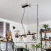 Chehalis Lampadario a sospensione, Lampada a sfera, Lampada a sospensione Ambrato, Grigio fumo, 8-Luci