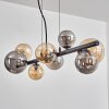 Chehalis Lampadario a sospensione, Lampada a sfera, Lampada a sospensione Ambrato, Grigio fumo, 8-Luci