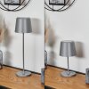 Belece Lampada da tavolo per esterno, Lampada da tavolo LED Grigio, 1-Luce