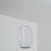 Adara Lampadario a sospensione, Lampada a sospensione Bianco, 1-Luce