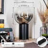 Koyoto Lampada a sfera, Lampada da scrivania, Lampada da tavolo Chiaro, Grigio fumo, 1-Luce