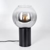 Koyoto Lampada a sfera, Lampada da scrivania, Lampada da tavolo Chiaro, Grigio fumo, 1-Luce