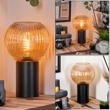 Koyoto Lampada a sfera, Lampada da scrivania, Lampada da tavolo 11 cm Ambrato, 1-Luce