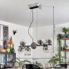 Gastor Lampadario a sospensione, Lampada a sfera, Lampada a sospensione Chiaro, Grigio fumo, 10-Luci