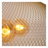 Illuminazione Lucide MESH Lampada a sospensione Nero, 3-Luci