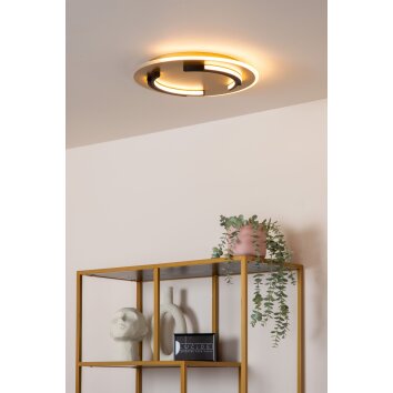 Illuminazione Lucide ANDREAS Plafoniera LED Oro, 1-Luce