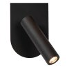 Illuminazione Lucide KELLY Applique LED Nero, 1-Luce