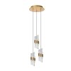 Illuminazione Lucide KLIGANDE Lampada a sospensione LED Oro, Ottone, 3-Luci