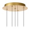 Illuminazione Lucide KLIGANDE Lampada a sospensione LED Oro, 5-Luci