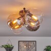 Gastor Plafoniera, Lampada a sfera Ambrato, Chiaro, Grigio fumo, 4-Luci