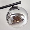 Gastor Plafoniera, Lampada a sfera Cromo, Chiaro, Grigio fumo, 5-Luci