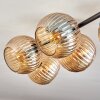 Gastor Plafoniera, Lampada a sfera Ambrato, 5-Luci