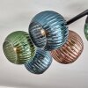 Koyoto Plafoniera, Lampada a sfera Blu, Verde, Ramato, 5-Luci