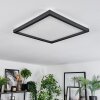 Xarel Plafoniera, Panel LED Nero, 1-Luce