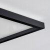 Xarel Plafoniera, Panel LED Nero, 1-Luce